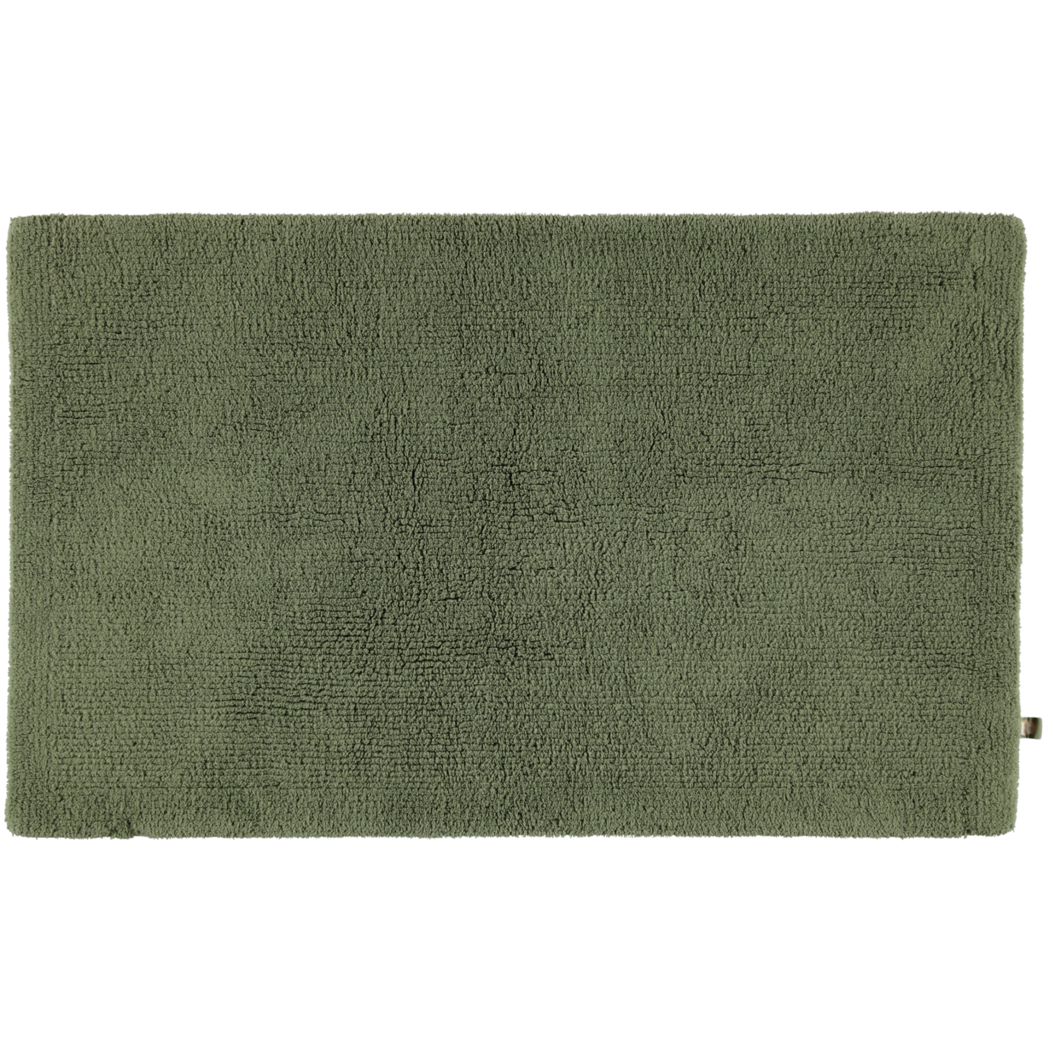 Rhomtuft - Badteppich Pur - Farbe: olive - 404 - 60x100 cm