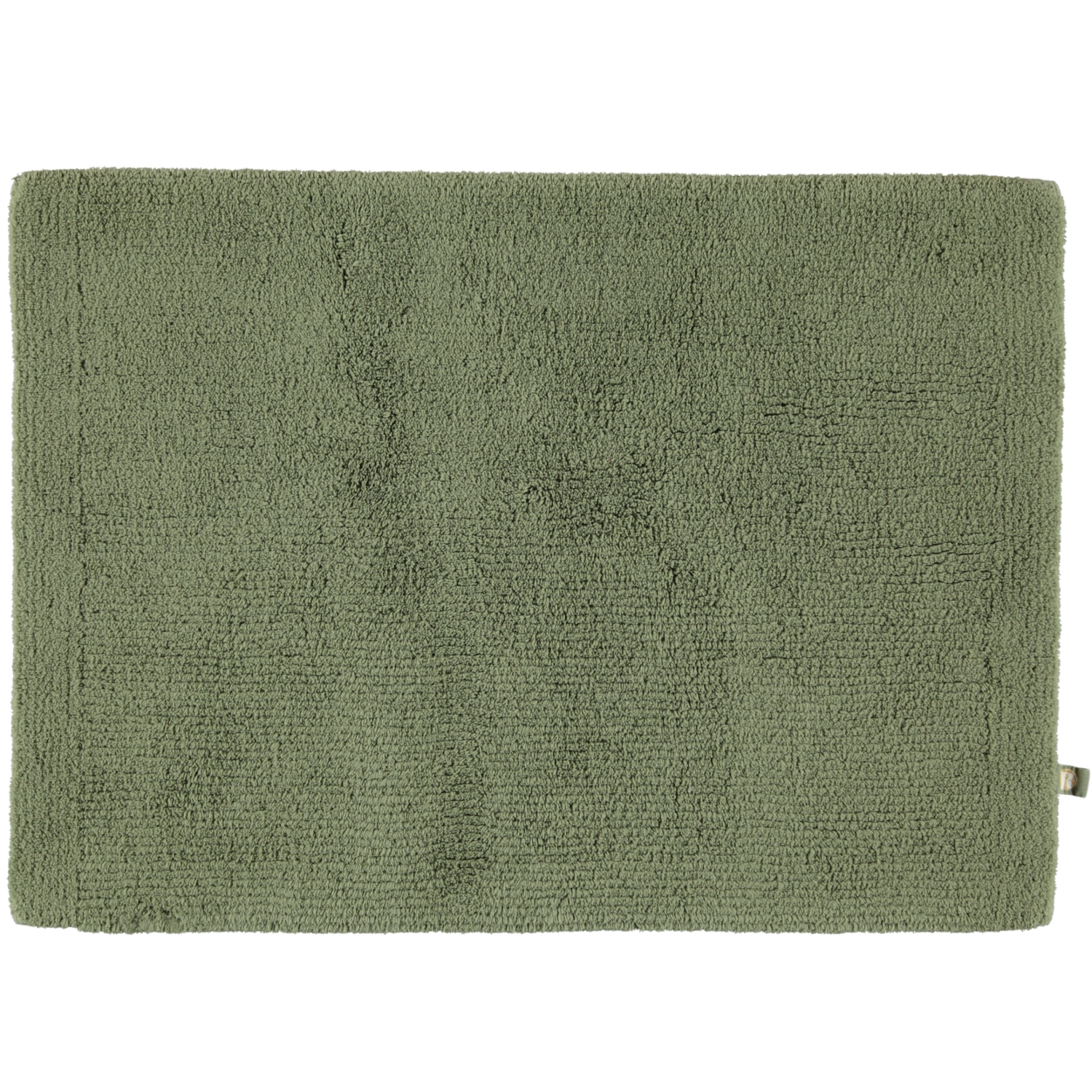 Rhomtuft - Badteppich Pur - Farbe: olive - 404 - 50x75 cm
