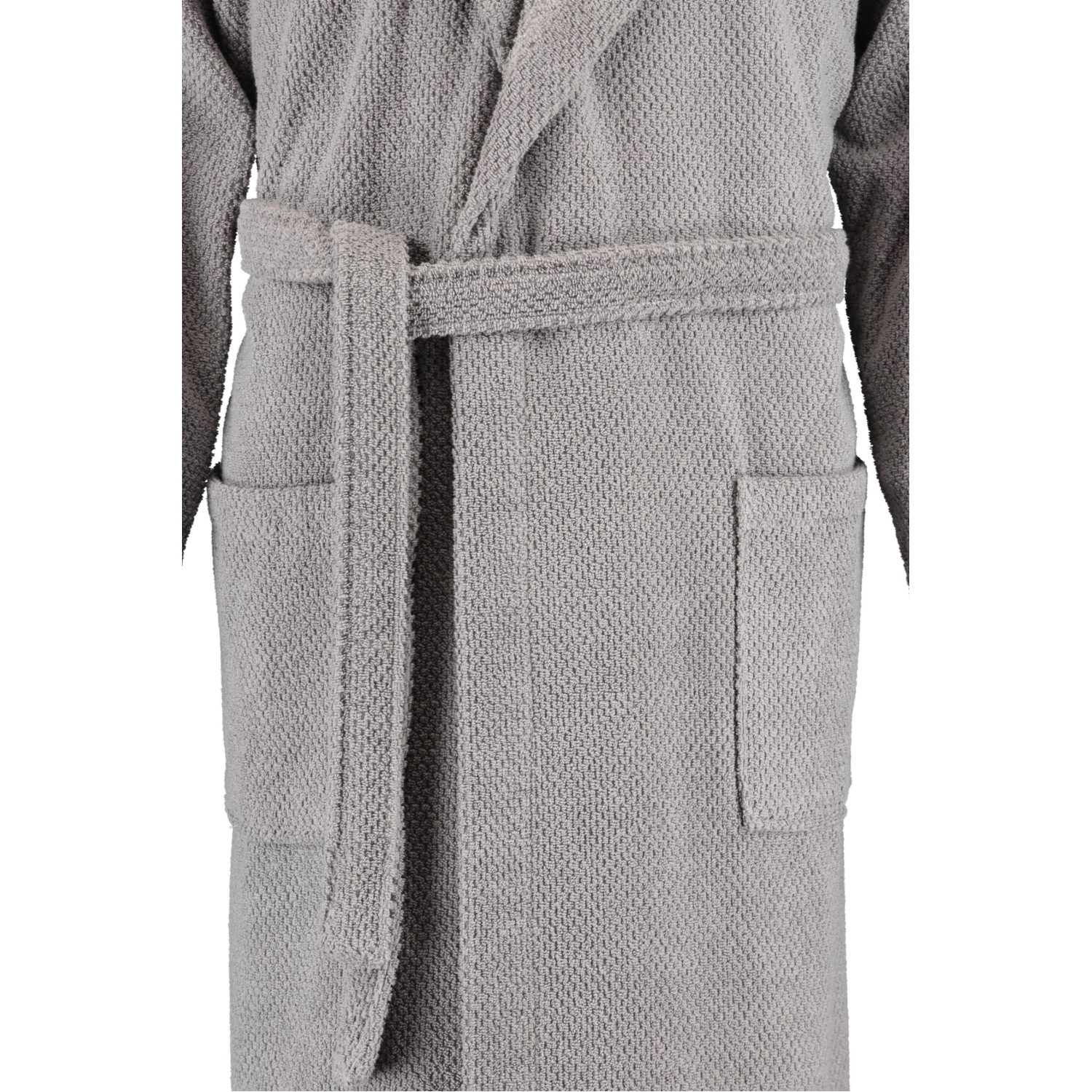 Rhomtuft - Bademantel Baronesse unisex - Farbe: kiesel - 85 - L