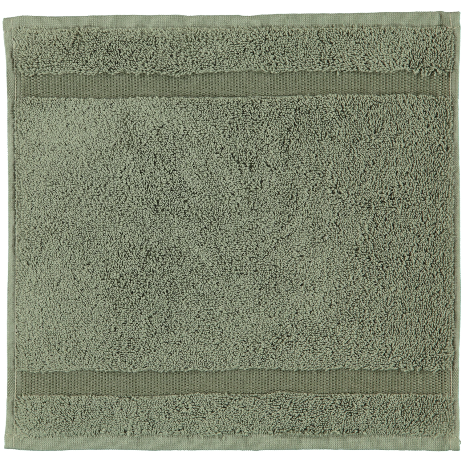 Rhomtuft - Handtücher Princess - Farbe: olive - 404 - Seiflappen 30x30 cm