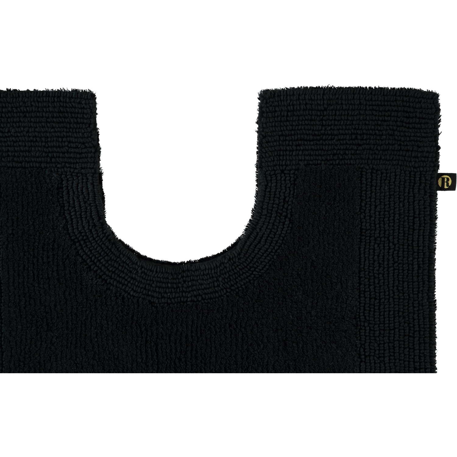 Rhomtuft - Badteppiche Prestige - Farbe: schwarz - 15 - Toilettenvorlage mit Ausschnitt 60x60 cm