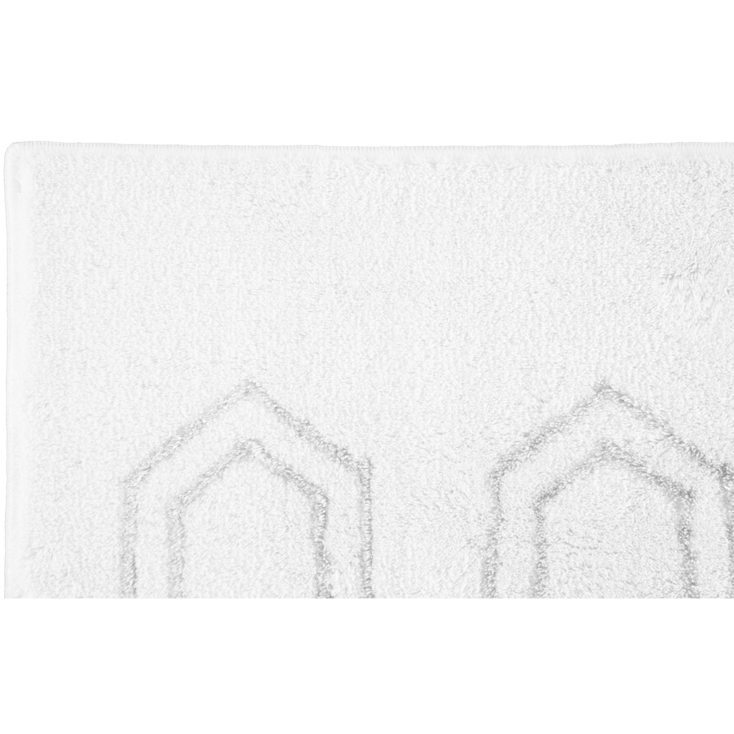 Rhomtuft RHOMY home Badteppiche Elegance weiß-silberlurex - 151