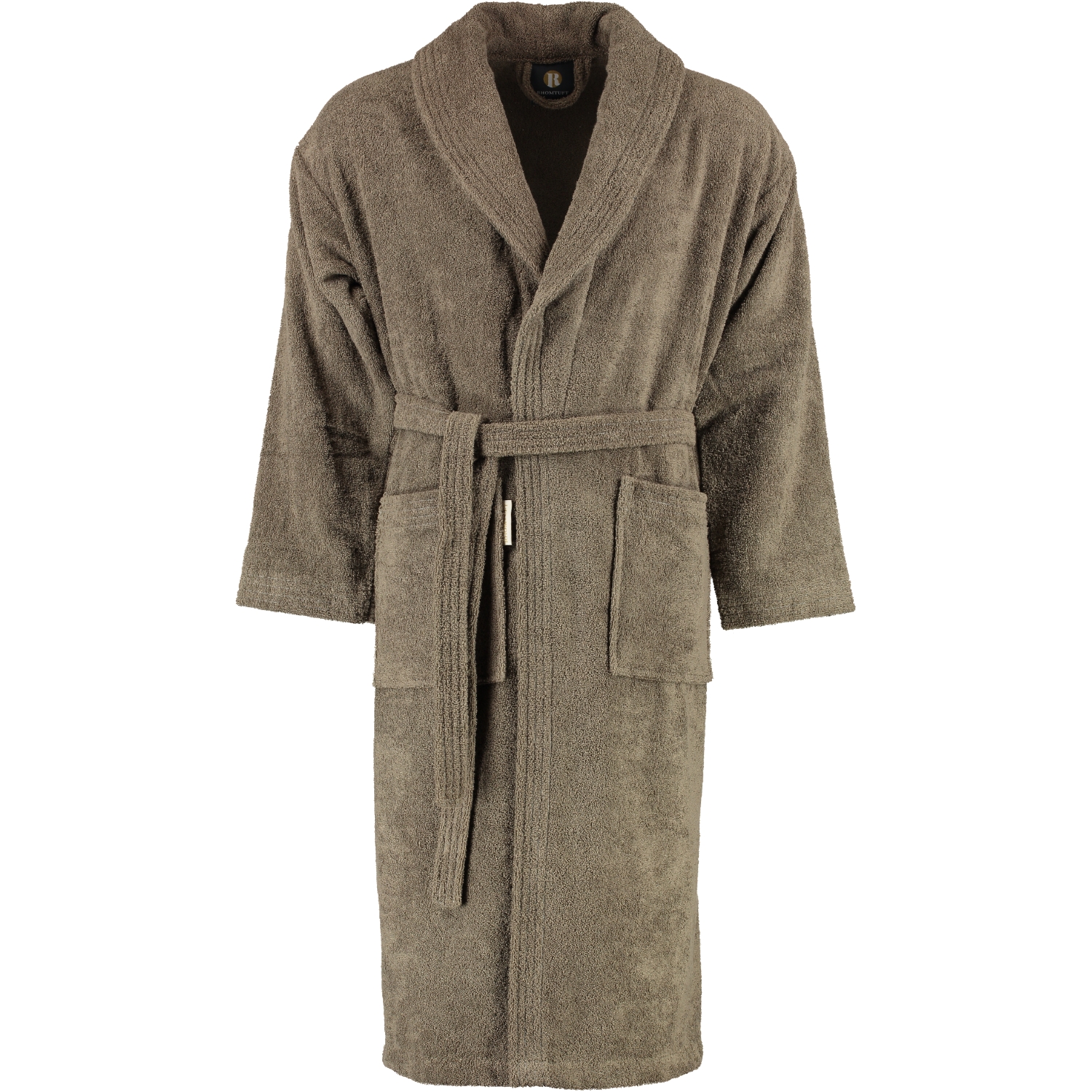 Rhomtuft RHOMTUFT Bademäntel unisex Schalkragen Sir & Lady taupe - 58