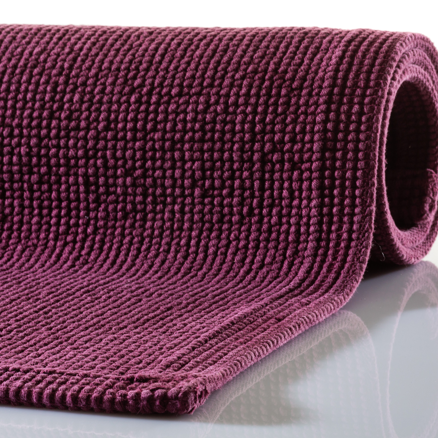 Rhomtuft - Badematte Plain - Farbe: berry - 237 - 70x120 cm