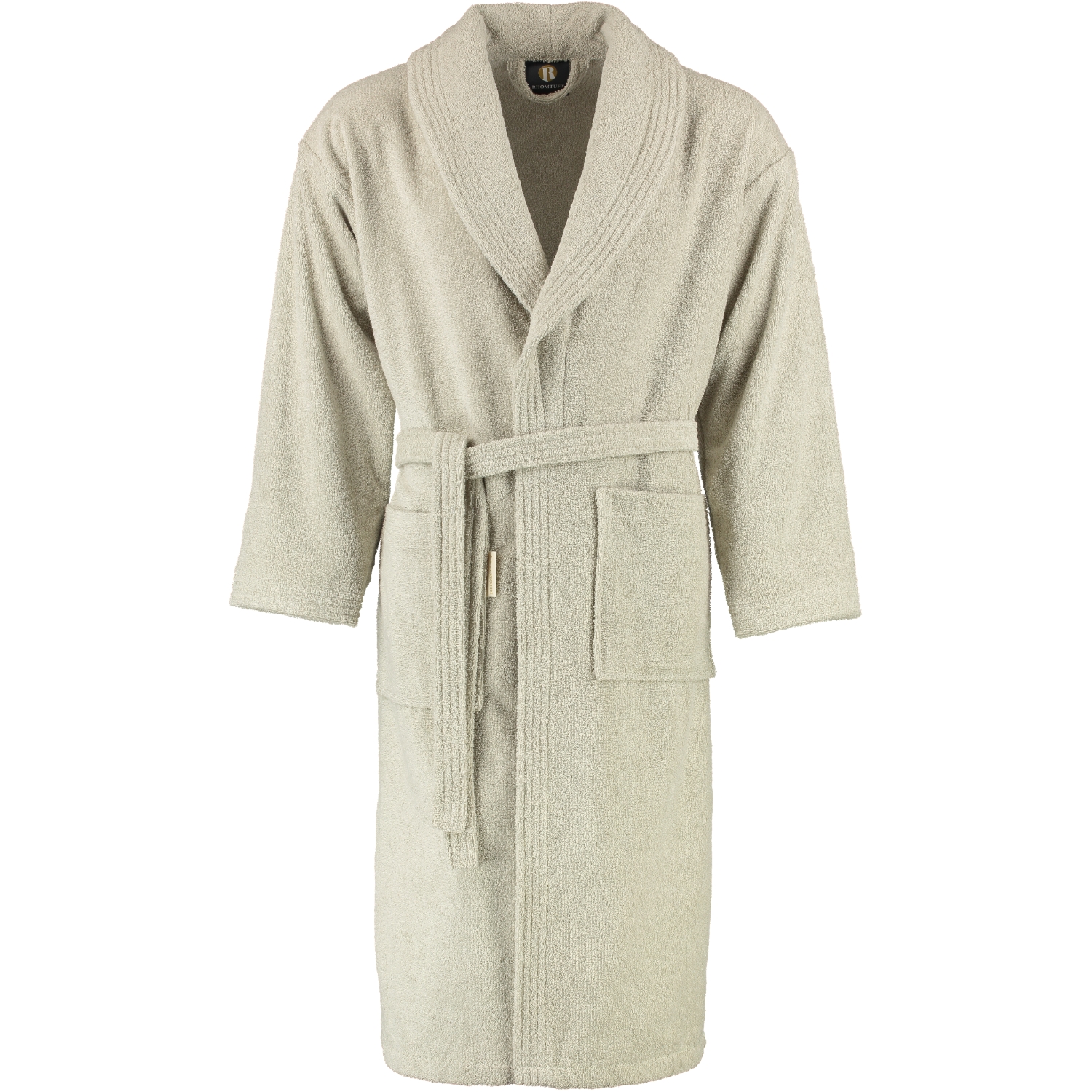 Rhomtuft RHOMTUFT Bademäntel unisex Schalkragen Sir & Lady stone - 320
