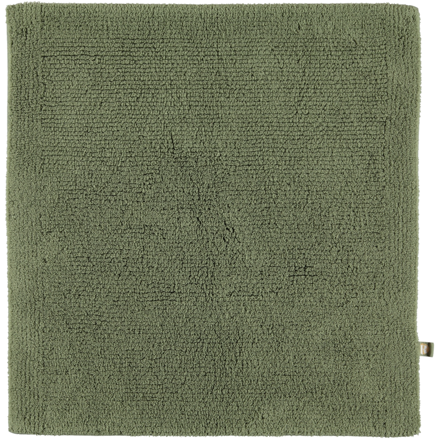 Rhomtuft - Badteppich Pur - Farbe: olive - 404 - 60x60 cm