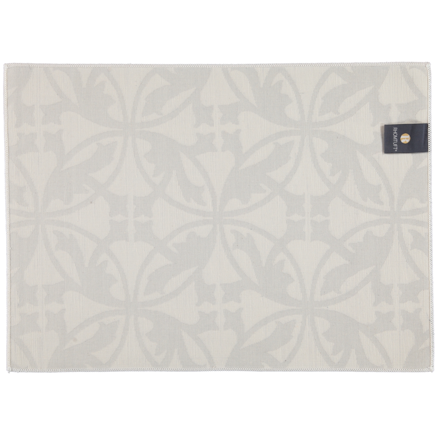 Rhomtuft - Badematte Mauro - Farbe: weiß/kiesel - 1469 - 50x70 cm