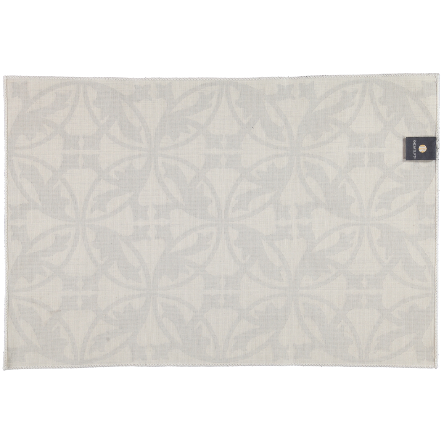 Rhomtuft - Badematte Mauro - Farbe: weiß/kiesel - 1469 - 60x90 cm