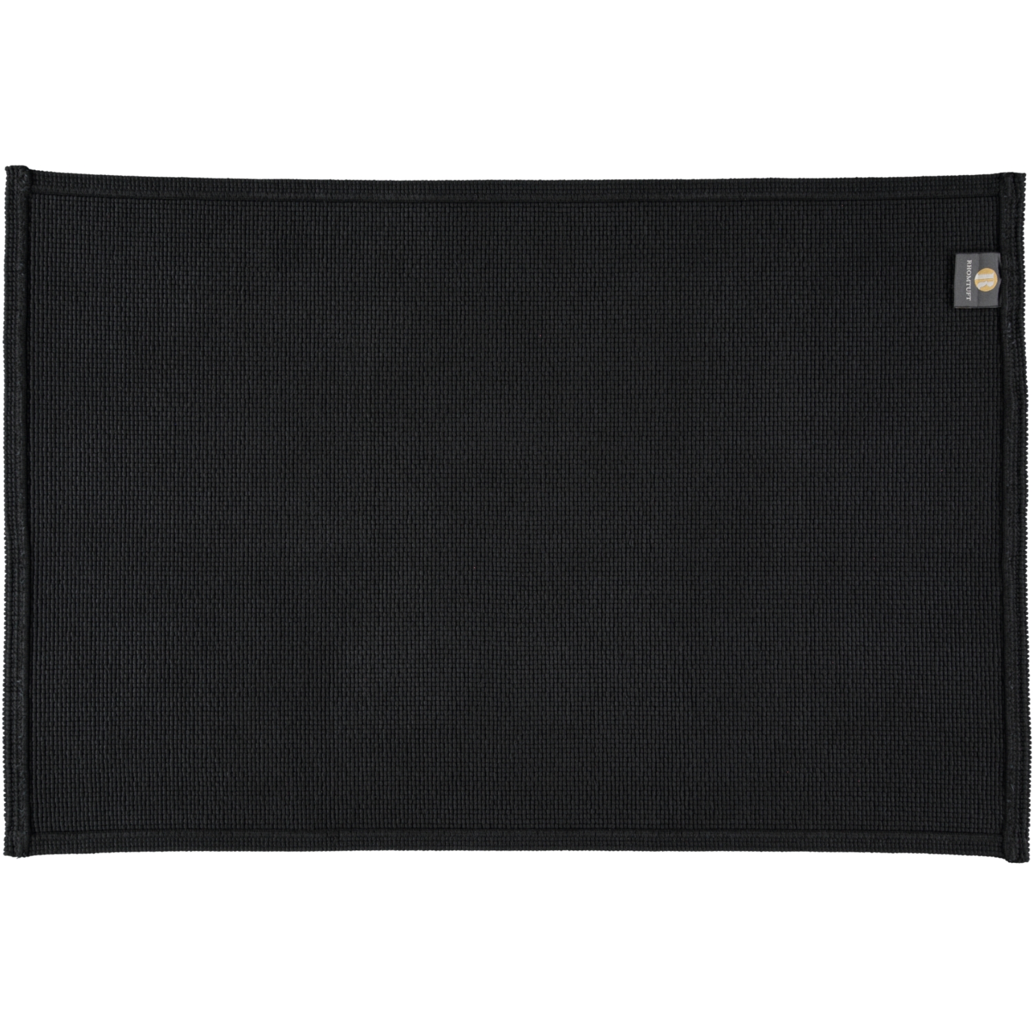 Rhomtuft - Badteppiche Plain - Farbe: schwarz - 15 - 60x90 cm