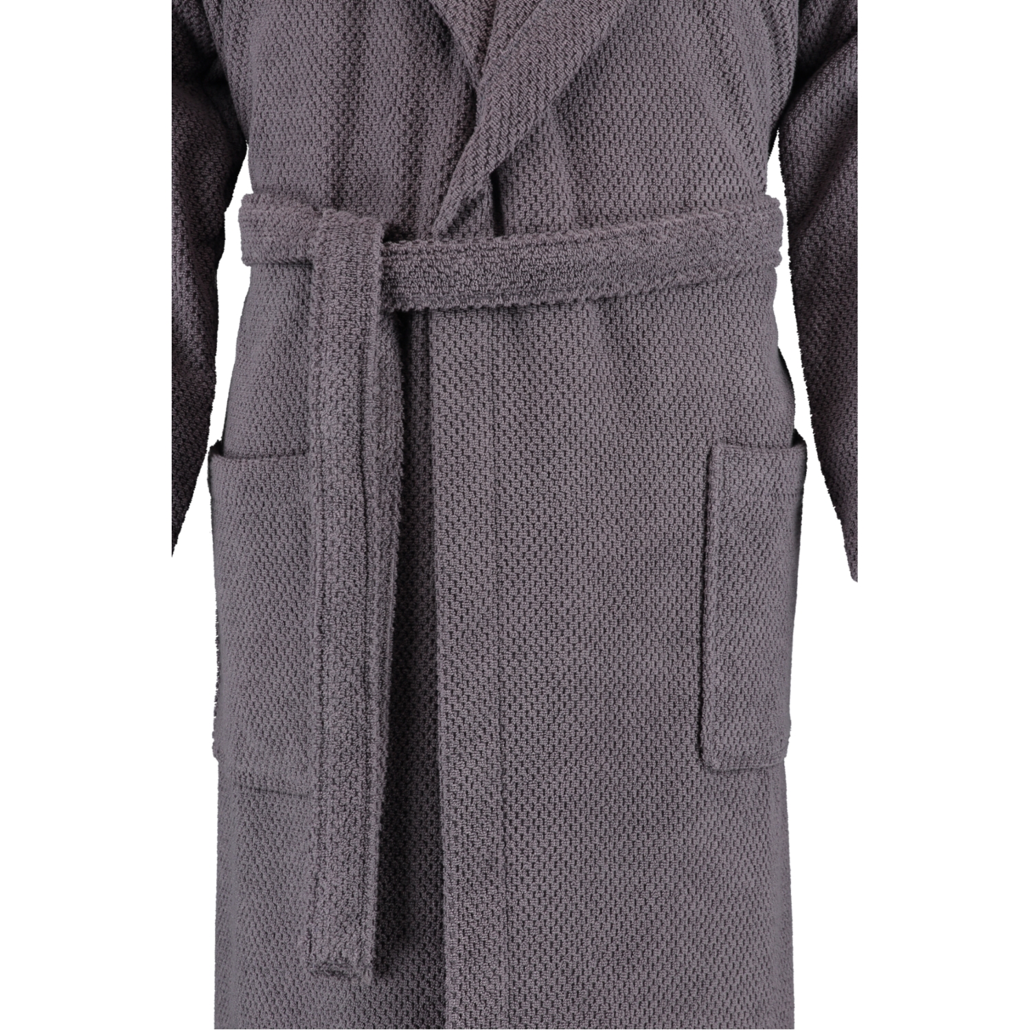 Rhomtuft RHOMTUFT Bademäntel unisex Kapuze Baronesse zinn - 02