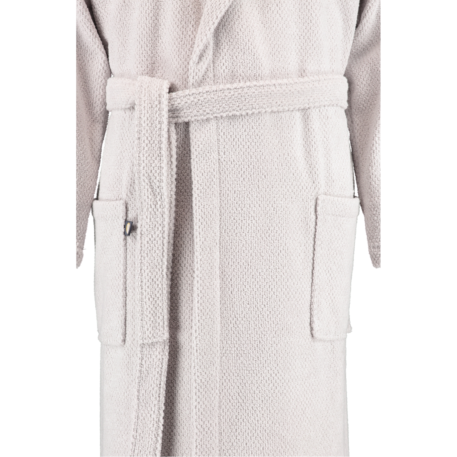 Rhomtuft - Bademantel Baronesse unisex - Farbe: perlgrau - 11 - L
