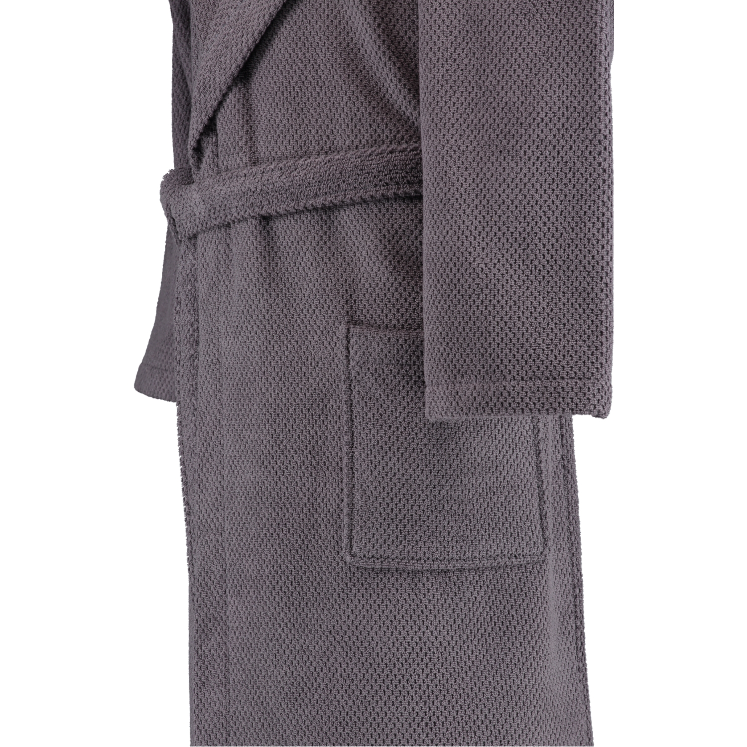Rhomtuft RHOMTUFT Bademäntel unisex Kapuze Baronesse zinn - 02