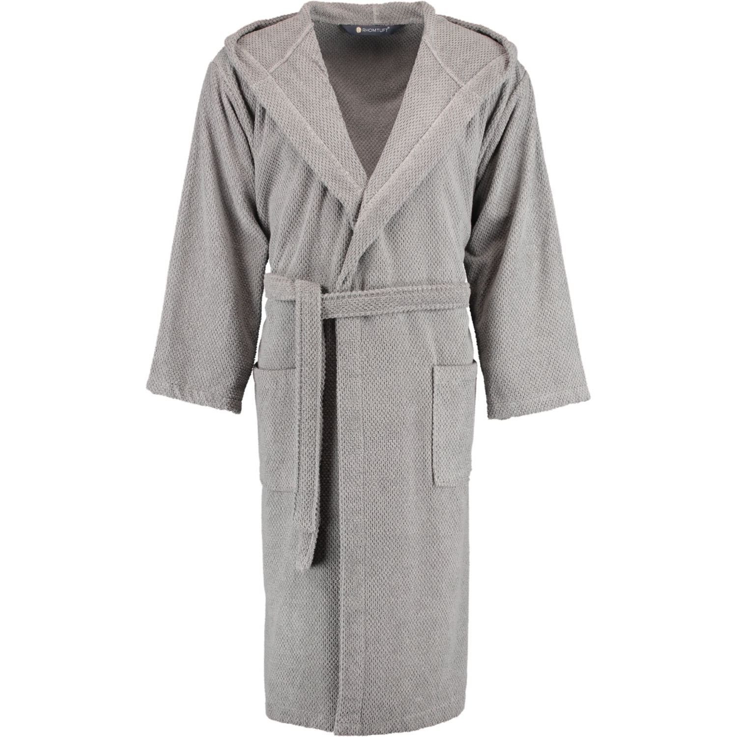 Rhomtuft RHOMTUFT Bademäntel unisex Kapuze Baronesse kiesel - 85