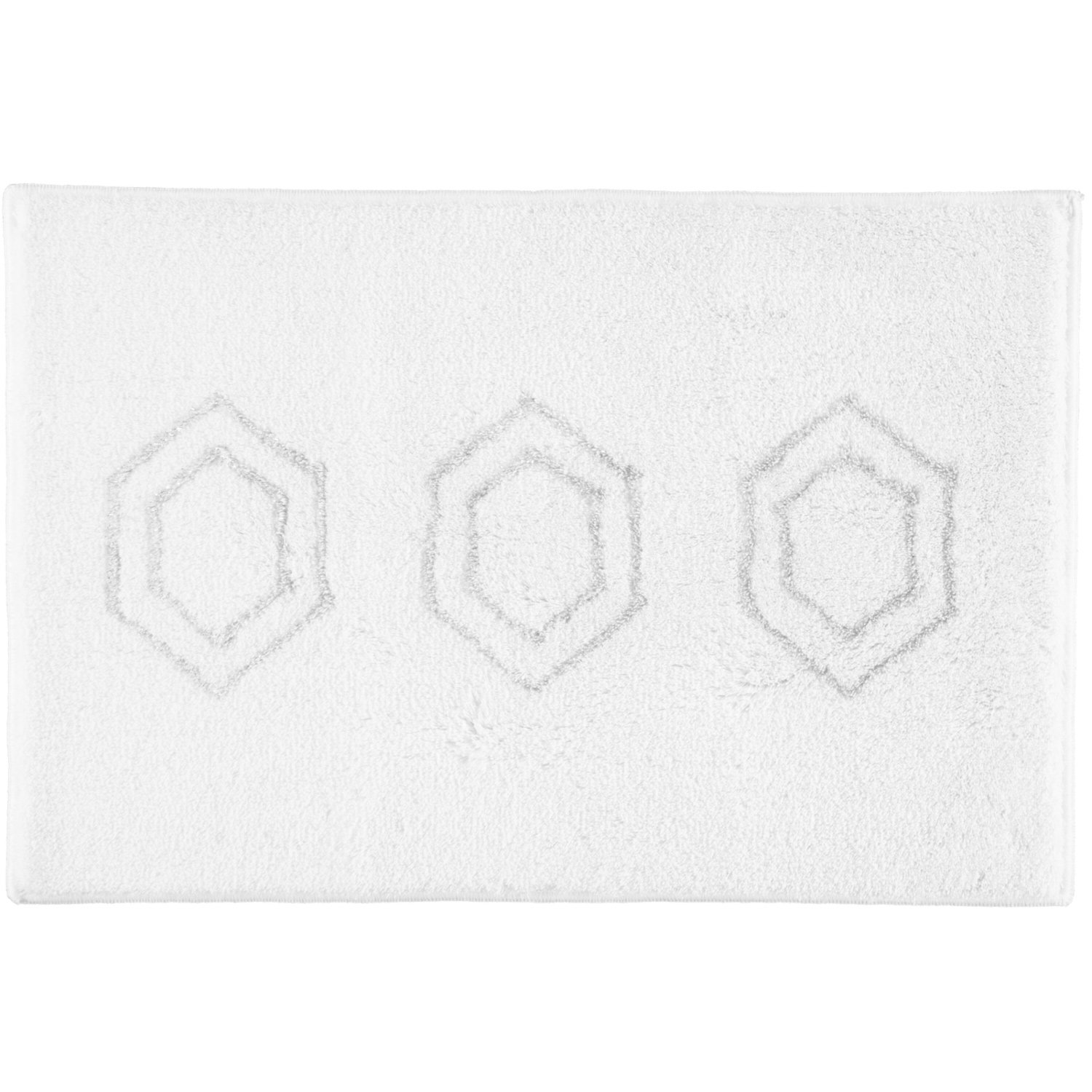 Rhomtuft RHOMY home Badteppiche Elegance weiß-silberlurex - 151