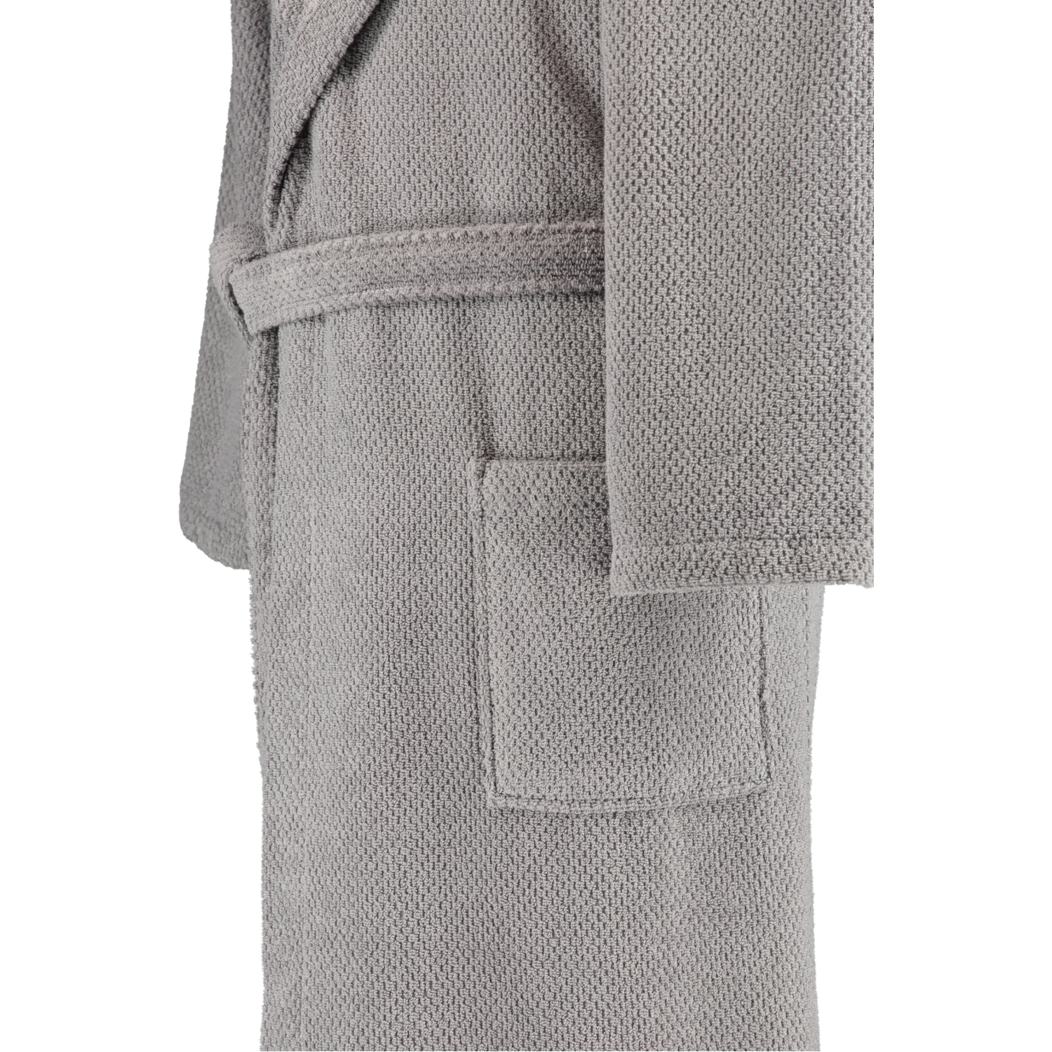 Rhomtuft - Bademantel Baronesse unisex - Farbe: kiesel - 85 - L