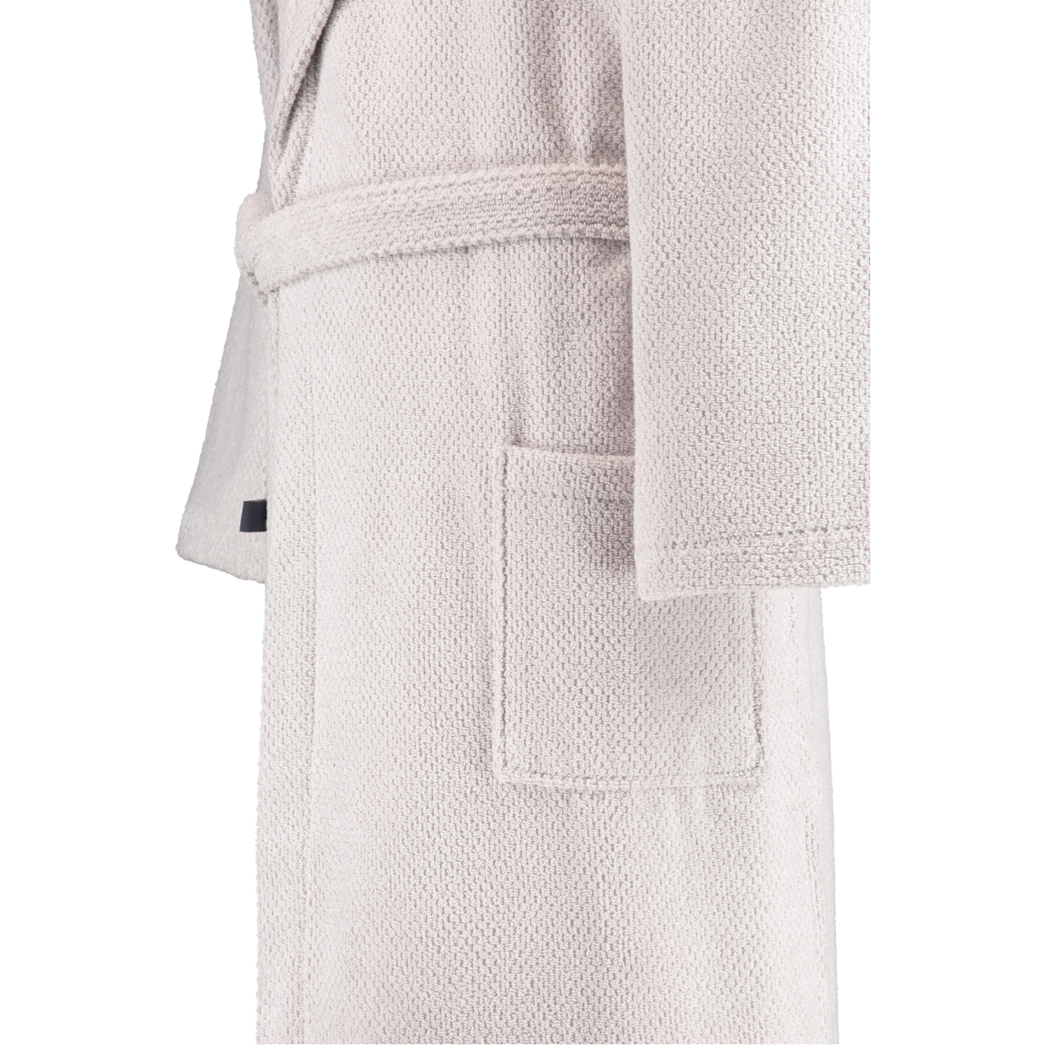 Rhomtuft - Bademantel Baronesse unisex - Farbe: perlgrau - 11 - L