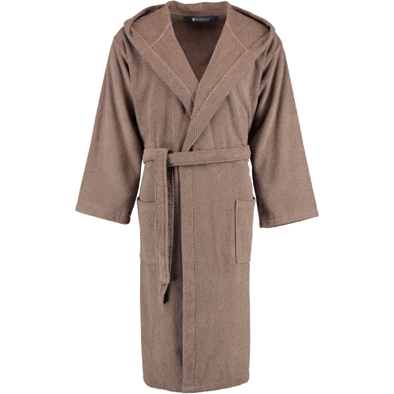 Rhomtuft RHOMTUFT Bademäntel unisex Kapuze Baronesse taupe - 58