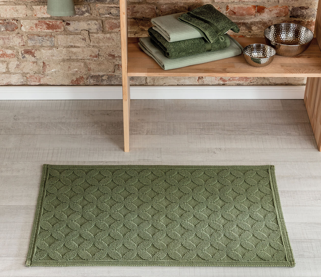 Rhomtuft - Badematte Seaside - Farbe: jade - 90 70x120 cm Detailbild 1 Rhomtuft - Badematte Seaside - Farbe: jade - 90 70x120 cm Detailbild 1
