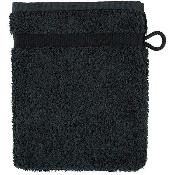Rhomtuft - Handtücher Princess - Farbe: schwarz - 15 Waschhandschuh 16x22 cm
