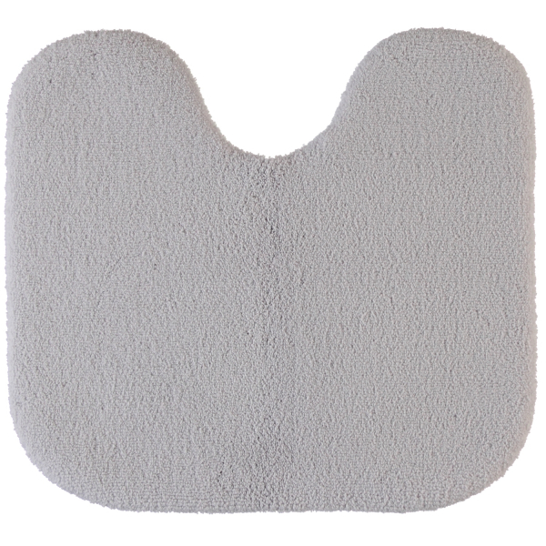 Rhomtuft - Badteppiche Aspect - Farbe: perlgrau - 11 Toilettenvorlage mit Ausschnitt 55x60 cm