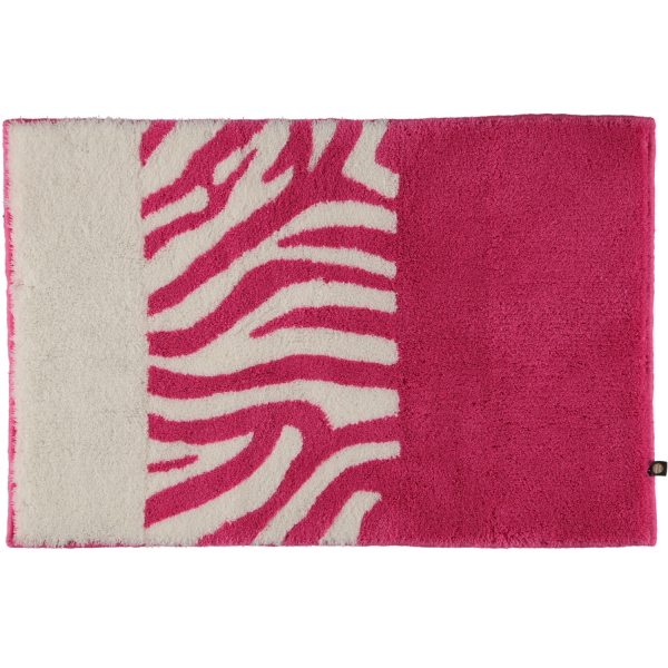 Rhomtuft - Badteppiche Zebra - Farbe: fuchsia/weiss - 1403 60x90 cm